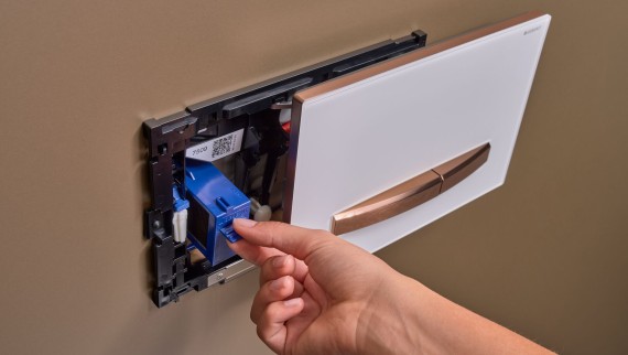 Geberit Sigma50 betjeningsplade med lugtudsugning Geberit Sigma50 betjeningsplade med lugtudsugning