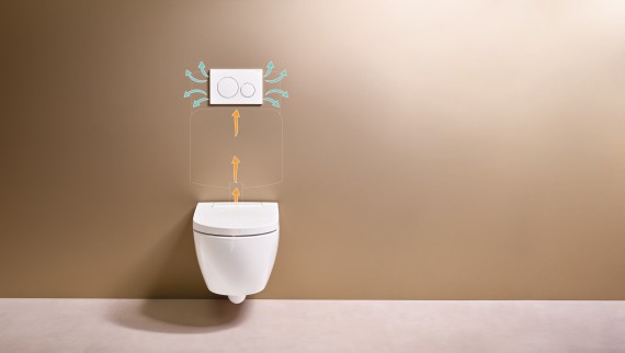 Gebreit AquaClean Alba med Geberit DuoFresh lugtudsugning Gebreit AquaClean Alba med Geberit DuoFresh lugtudsugning